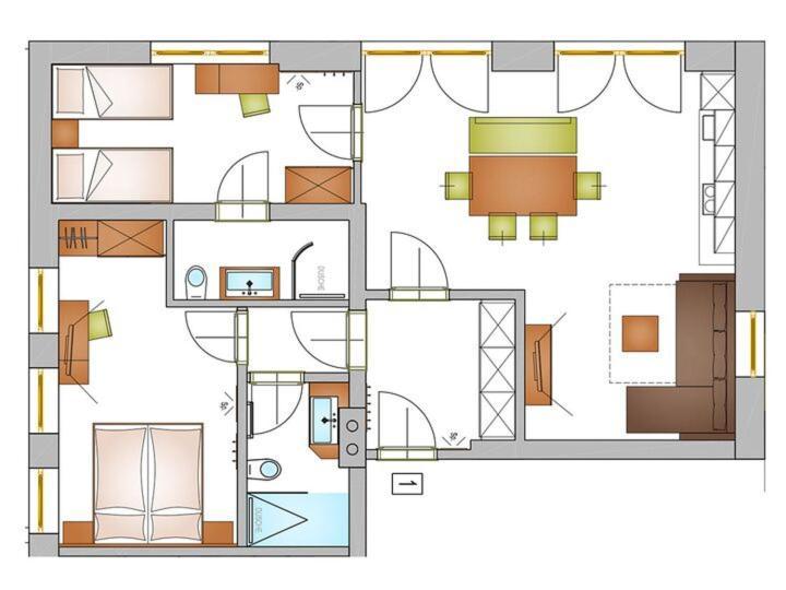 Appartement Schwab Ski In & Out Шладминг Екстериор снимка